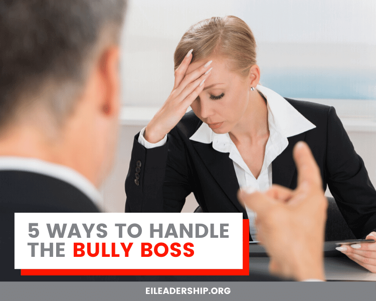 Learn the signs your boss may be a bully plus 5 ways to handle the situation.